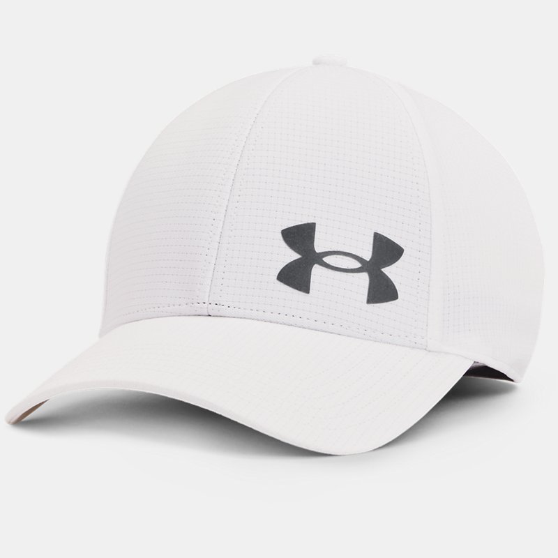 Men's  Under Armour  Iso-Chill ArmourVent™ Stretch Hat White / Pitch Gray M/L